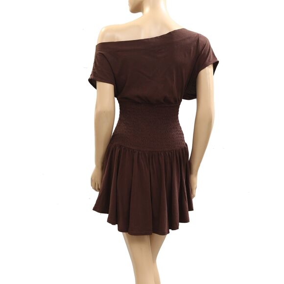 Free People Free-Est Scorching Hot Mini Dress Smocked Off The Shoulder S 284173 - Picture 8 of 10